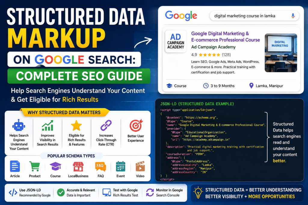 Structured data markup on Google Search with JSON-LD SEO examples