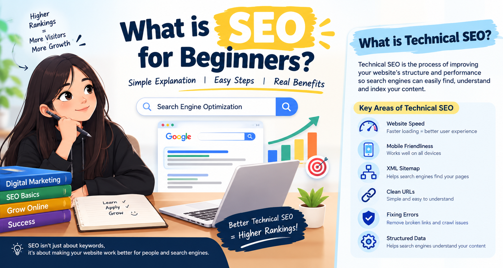 Technical SEO on-page and off-page SEO guide for beginners